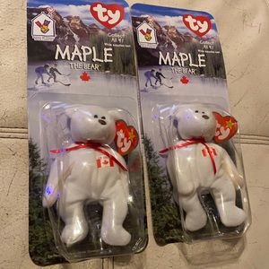 Maple the bear beanie baby